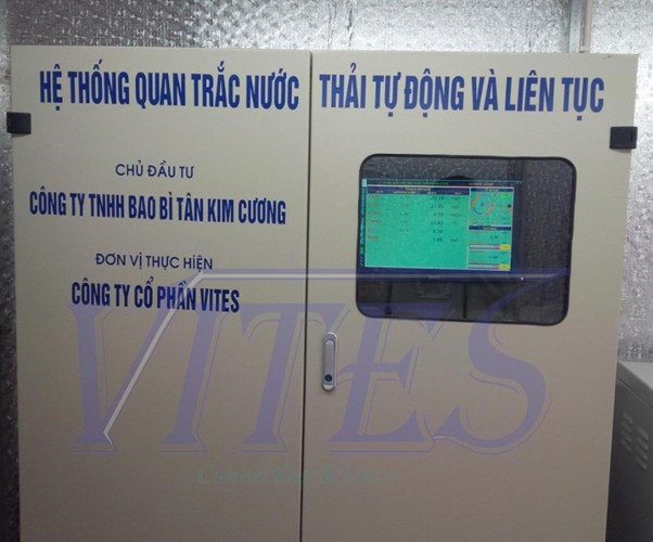 Lắp đặt hệ thống quan trắc nước thải cho Công ty TNHH Bao bì Tân Kim Cương