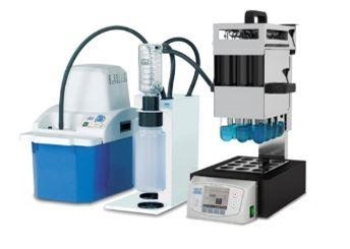 Máy chưng cất đạm - Bơm tuần hoàn nước cho hút hơi độc