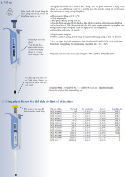 Micropipet dòng SA BOECO đơn kênh và đa kênh