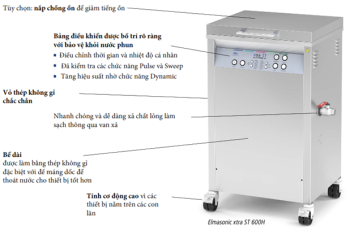 Bể rửa siêu âm Elmasonic xtra ST
